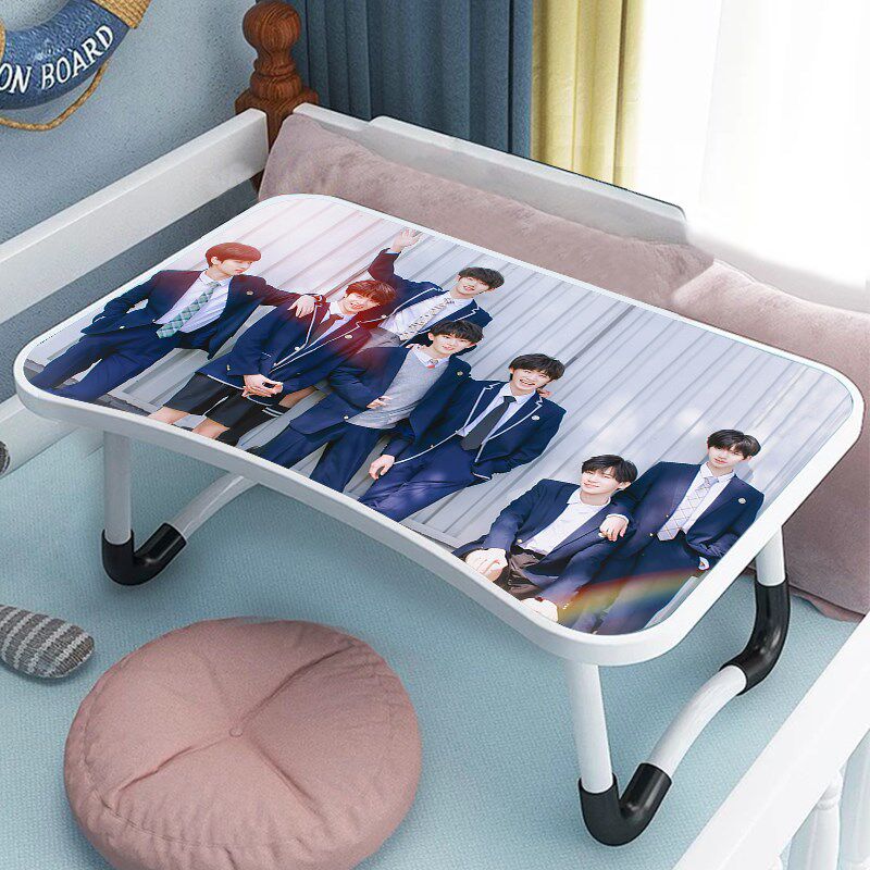TNT时代少年团床上电脑桌卡通小桌子卧室书桌笔记本折叠桌板宿舍