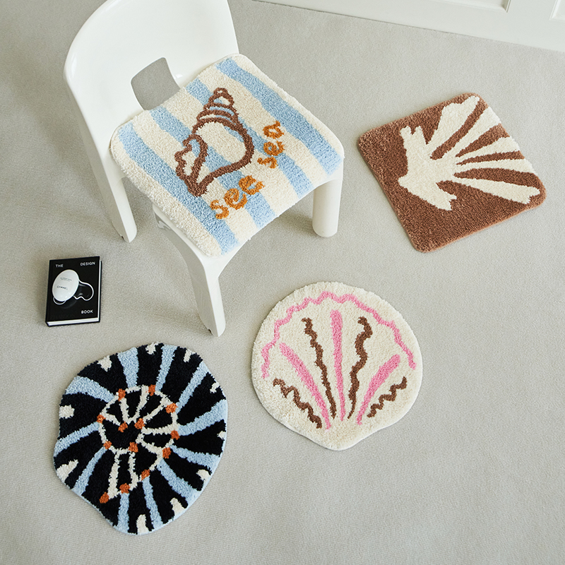 莫语防滑簇绒椅垫办公室久坐屁屁坐垫冬季学生防凉座垫异形垫