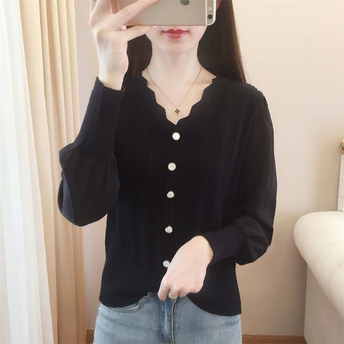 大尺码女装胖mm秋装针织打底衫藏肉胖妹妹毛衣遮肚上衣显瘦遮肉23
