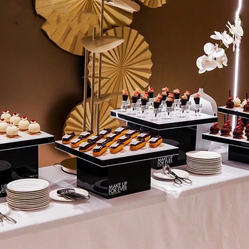 商务茶歇甜品台展示架冷餐冷盘甜品台点心盘西餐冷盘甜品台展示架