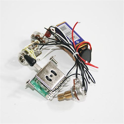 主动式电吉他拾音器3档1音量1音色完整电路线路总成