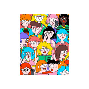 饰画 ju手绘装 领典diy数字油画填色减压填充韩国漫画Kim hyeon