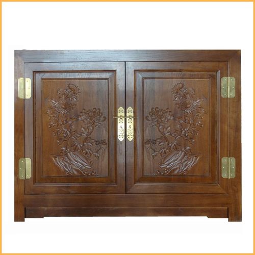 老榆木实木梅兰竹菊鱼缸底柜底架鱼缸架木架水陆海雨林水族箱定制