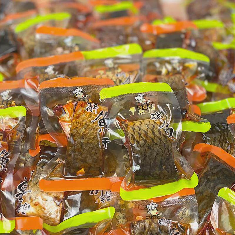 馋胃王醉鱼干500g散称原味香辣味鱼块鱼干辣鱼即食零食小包装爽口
