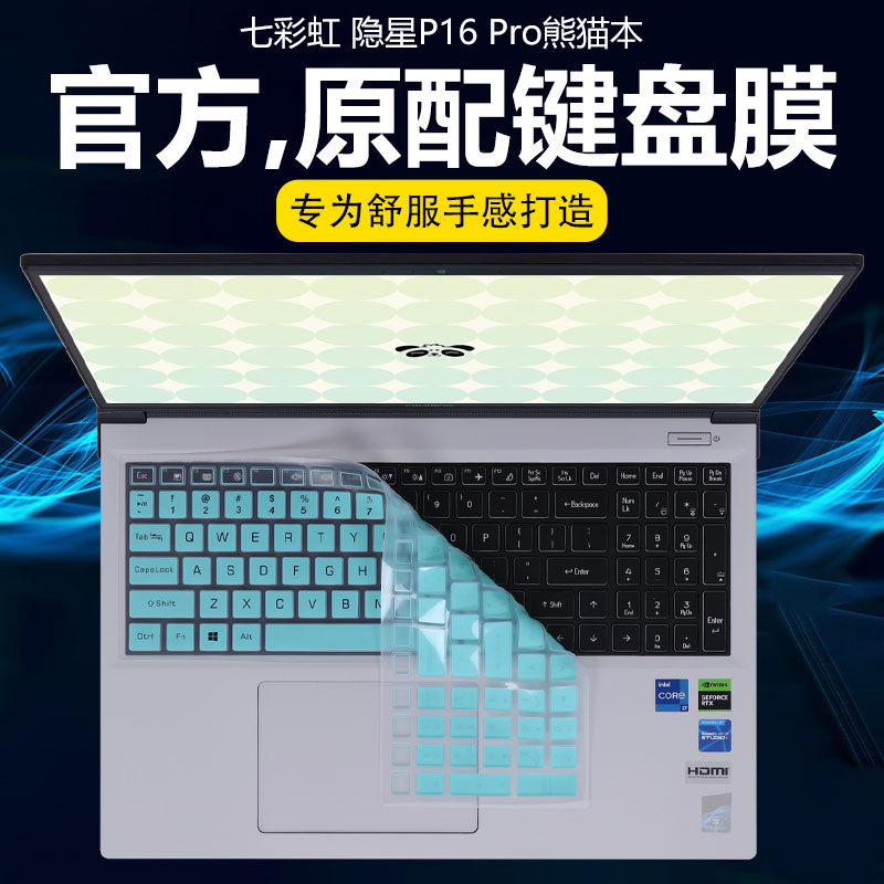 迷它适用七彩虹（Colorful）隐星P16 Pro熊猫本键盘膜2025笔记本键盘保护膜防尘罩按键贴16寸高清钢化屏幕膜