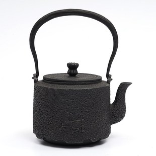 铁壶纯手工无涂层失蜡法砂铁壶骏马老铁壶煮茶器电陶炉铸铁烧水壶