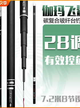 鱼竿超轻超硬鱼杆手杆3.6/3.9/4.5/6.3/7.2/5.4米碳素超细台钓竿