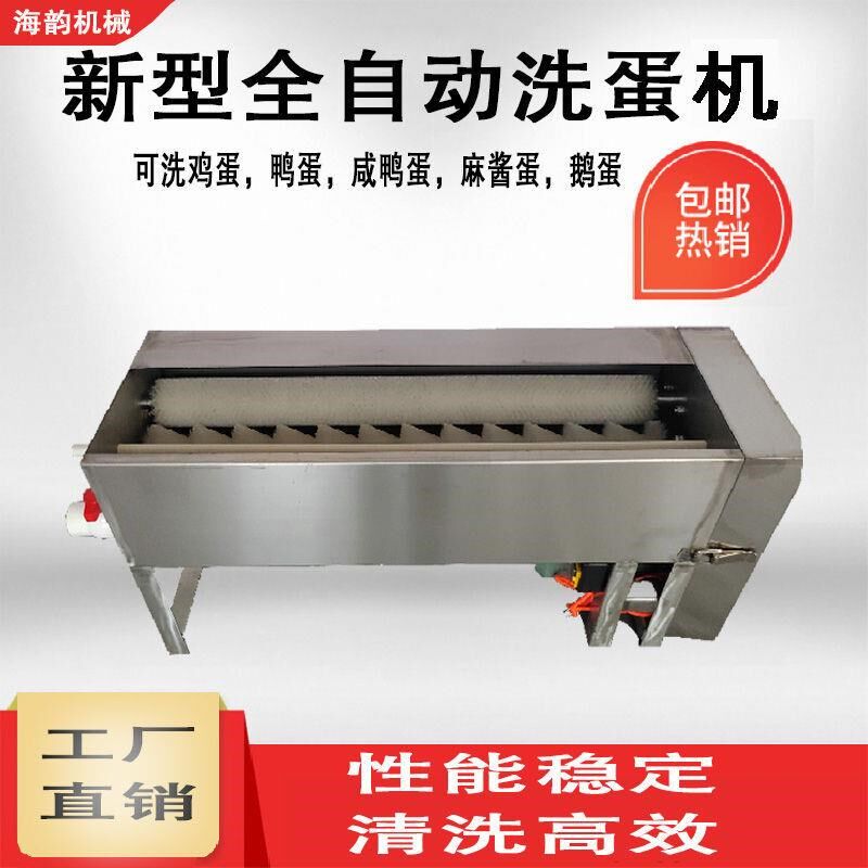 全自动洗蛋机小型商用毛刷鸡蛋鸭蛋清洗机新型蛋品清洗机器洗蛋器