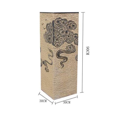 落地展示c底座花盆工艺品客厅摆件中式玄关祥云家居装饰禅意茶室