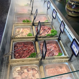 自助烤肉火锅自选柜阶梯冰台喷雾展示柜披萨开槽沙拉台商用