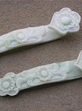 天然岫岩玉如意摆件家居客厅电视柜办公室书房创意高端送礼装饰品