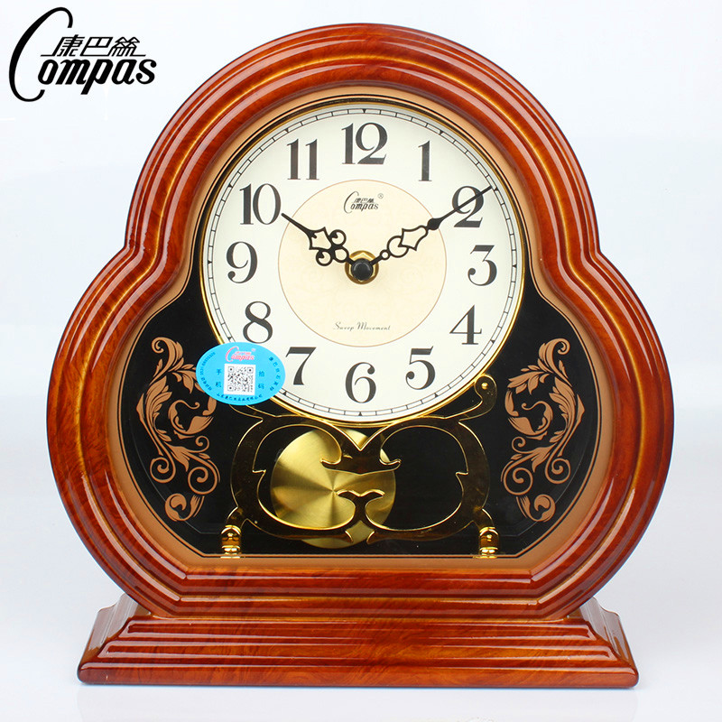 康巴丝座钟 客厅大号挂钟欧式复古台钟现代创意摆件静音时钟表