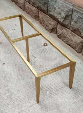 定制不锈钢金色支架电视柜架子瓷砖桌子腿落地支架办公桌脚架底座