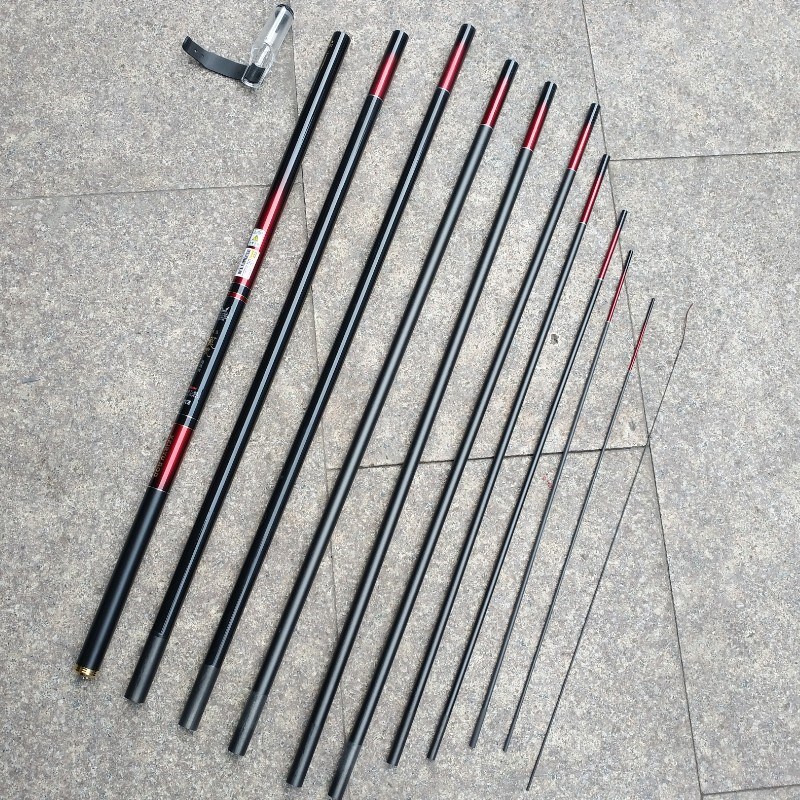 迪佳精品溪流三定位配节第一二三节手把节底把尾前三节5.4米配件6