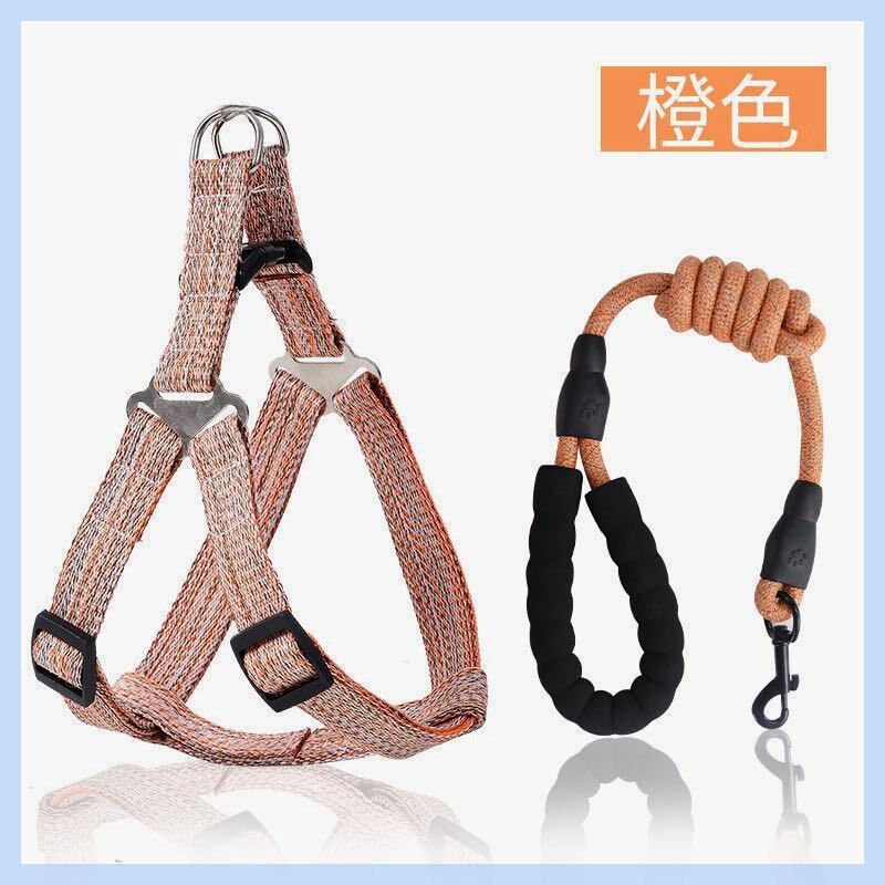 狗狗牵引绳狗链子项圈遛狗遛猫绳中型小型犬泰迪金毛猫咪狗狗用品