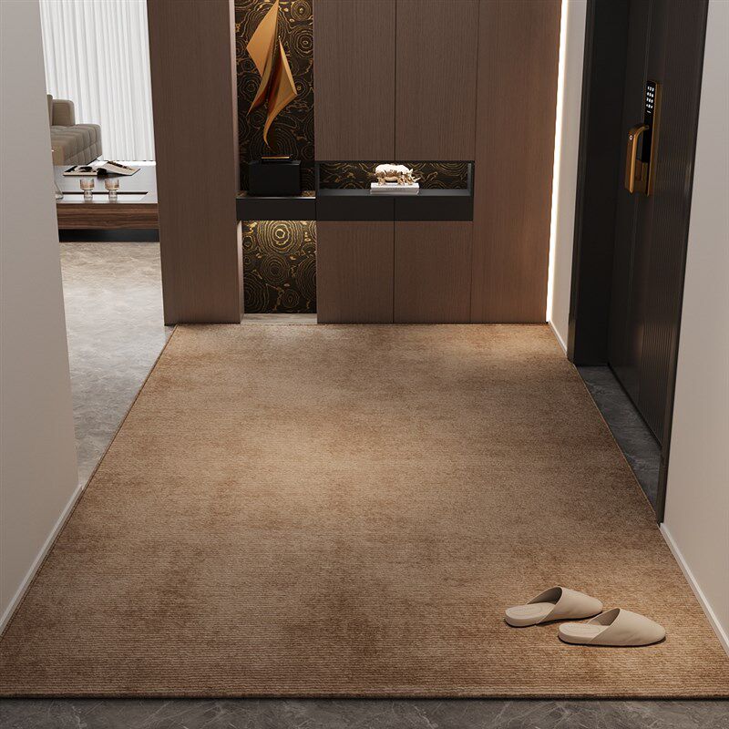 入户门地垫棕色地毯门垫进门客厅门口入门玄关家用脚踏垫子可裁剪