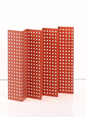 新中式屏风摆件黑色折叠镂空金属网片软装样板房售楼处饰品工艺品