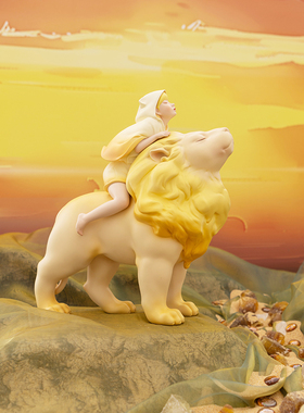 白夜童话夜游塔罗河系列牧狮人摆件办公区装饰品闺蜜礼物朋友生日