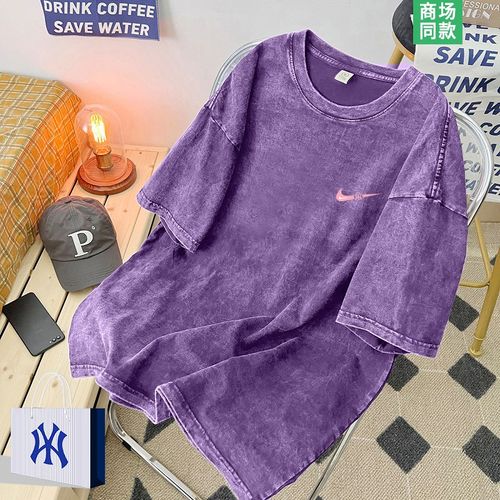 【新品折扣】免税渠道  美式复古风  潮牌短袖t恤男款纯棉上衣