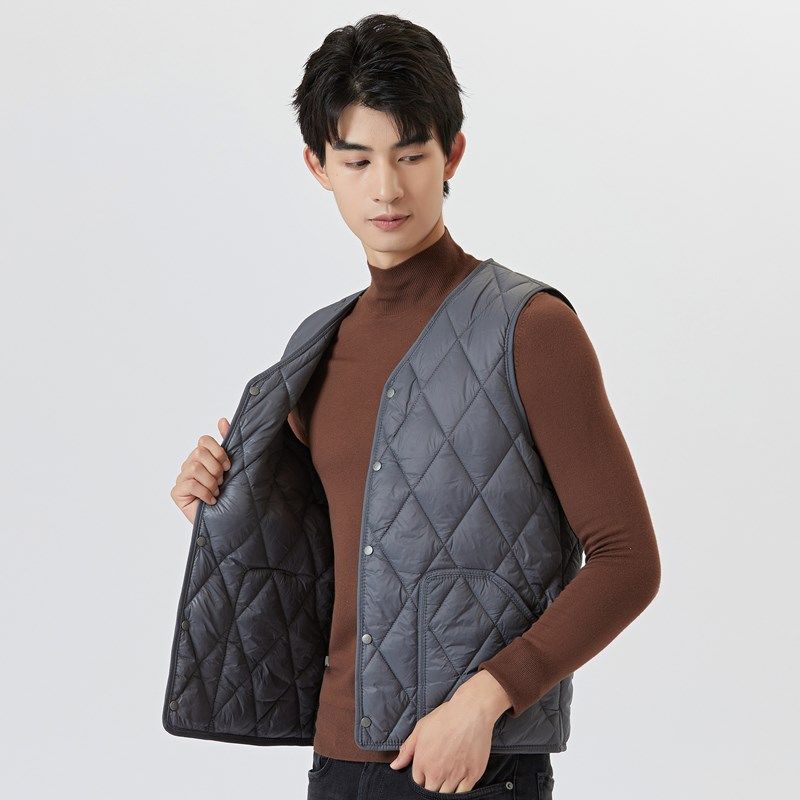 2024新款羽绒棉马甲男士修身内胆秋冬款保暖背心轻薄打底内穿马夹,男装,背心,淘宝优惠券,粉丝福利购,淘宝优惠卷