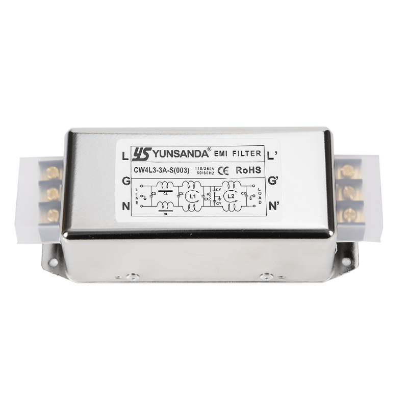 单相三级伺服变频emi电源滤波器220v端子台CW4L3-10A-S(003)3A20A