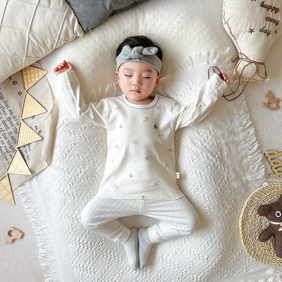 男女宝宝秋衣单件上衣纯棉a类婴儿无骨贴身内衣外穿长袖肩扣外套