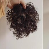 假发卷发片全真发丝羊毛卷增发量中老年轻薄无痕透气补发块女自然