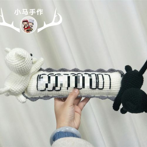 成品毛线玩偶公仔兔子挪车牌礼物纯手工编织钩针定制DIY材料包