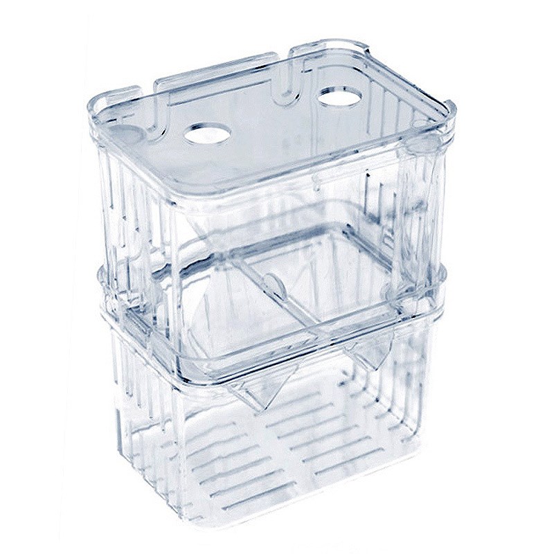 鱼缸隔离盒孔雀鱼孵化盒热带鱼小鱼幼鱼孵化盒挂钩盒大号小号独立