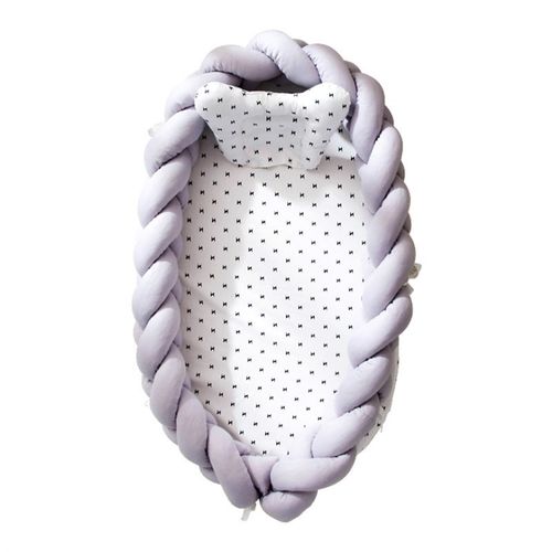 全棉编织折叠便携式婴儿床中床仿生可拆洗手工围栏立体防护婴儿床