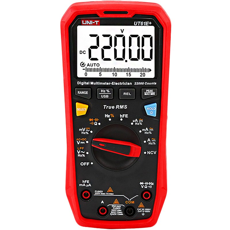 优利德UT61E+万用表数字高精度电工智能表UT61B+ 交直流表UT61D+