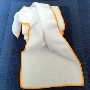 10条装金黄丝边白毛巾吸水不掉毛宾馆洗浴足疗美容理发店便宜毛巾