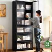 组合书柜子多功能家用落地书架客厅实木多层储物置物架儿童大书橱