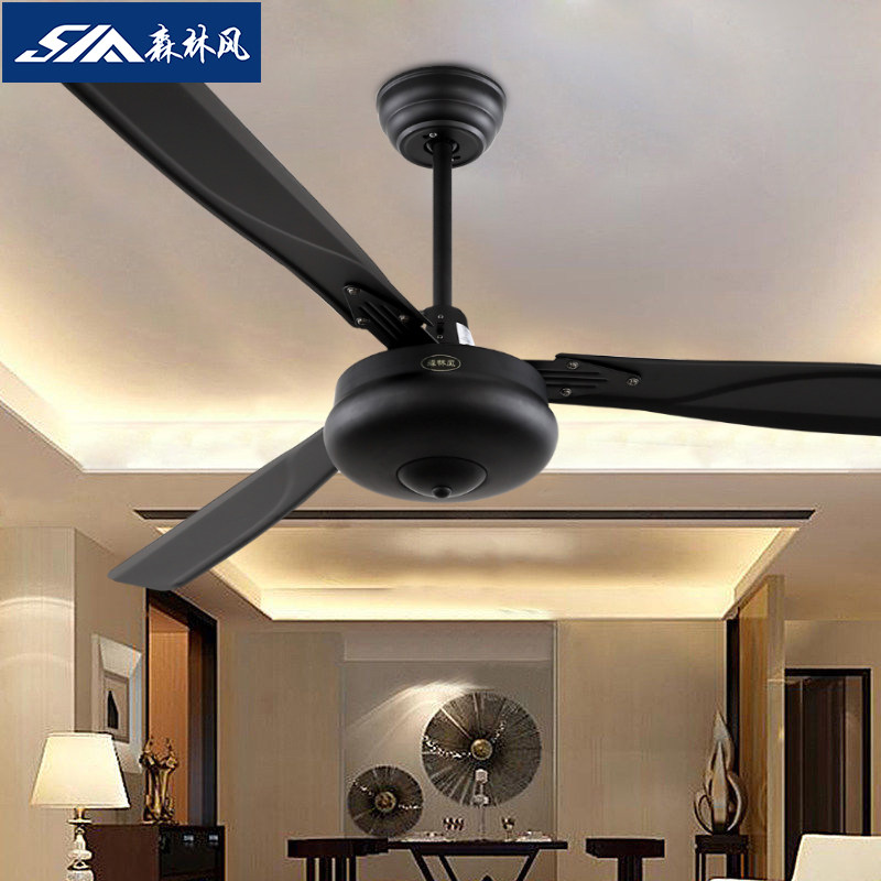 森林风56寸大风力黑色吊扇餐厅家用复古电风扇工业客厅大风扇商用,生活电器,吊扇/隐形吊扇/装饰吊扇,淘宝优惠券,粉丝福利购,淘宝优惠卷