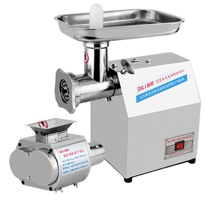 迪利商用电动不锈钢绞肉机多功能家用切肉大功率碎肉搅肉灌肠鸡架