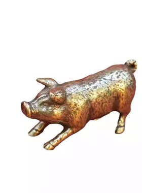 黄铜十二生肖摆件全套生肖鼠牛虎兔龙蛇马羊猴鸡狗猪属相工艺品