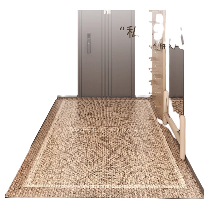 高级感入户门地垫门口耐脏脚垫门垫进门玄关地毯皮革可擦免洗pvc