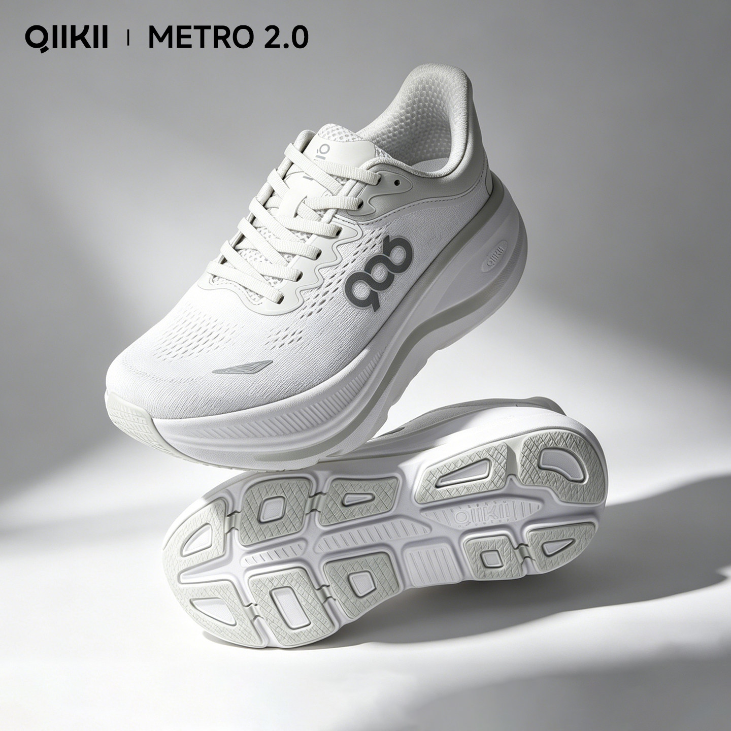 【2026新品】QIIIKII男鞋春夏运动休闲鞋宽头轻量缓震跑步鞋百搭