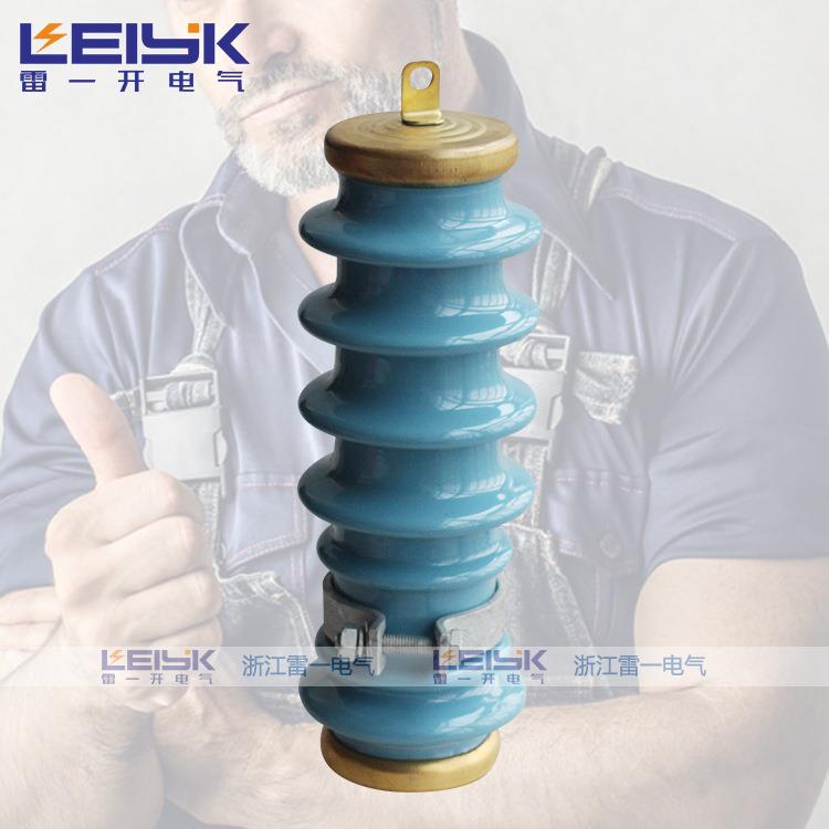 雷一Y5WS-17/50-FT蓝色陶瓷避雷器10KV高压避雷器防雷器一组价