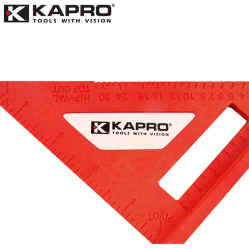 以色列KAPRO开普路三角尺木工90三角板45三角仪器宽座直角尺