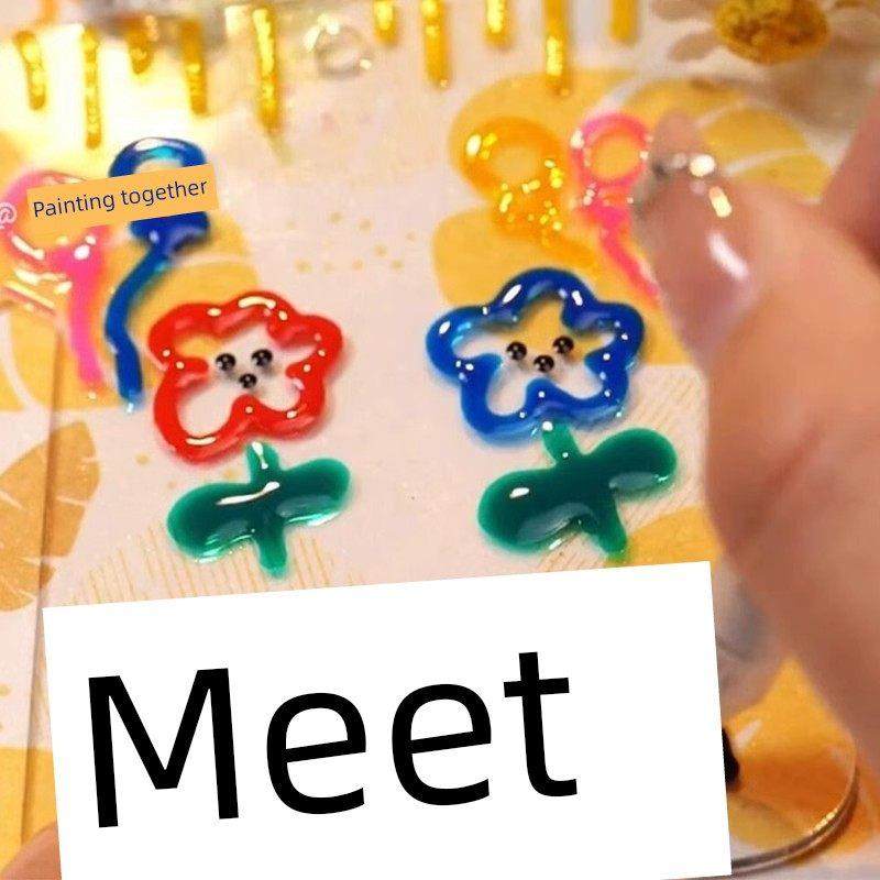 果冻笔彩色3d立体马卡龙色双线轮廓笔儿童小学生高颜值画笔手账笔,3C数码配件,USB多功能数码宝,淘宝优惠券,粉丝福利购,淘宝优惠卷