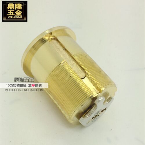 美式螺纹别墅锁芯38MM 45MM 50mm  60MM 罗纹锁芯 门锁配件