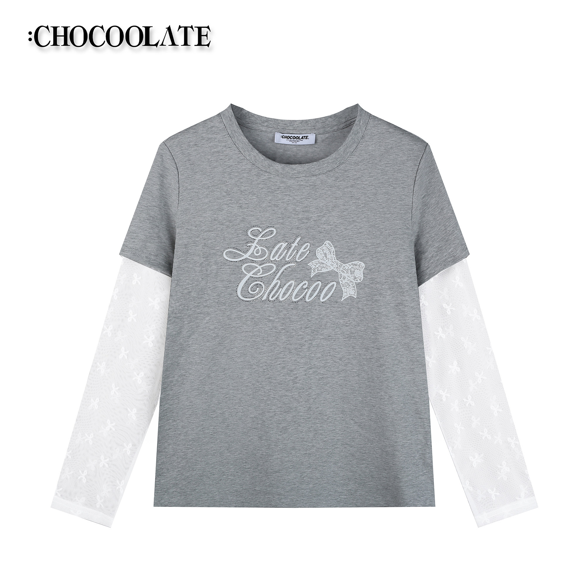 ：CHOCOOLATE女款拼接蕾丝防晒T恤CCLLTXKL04350