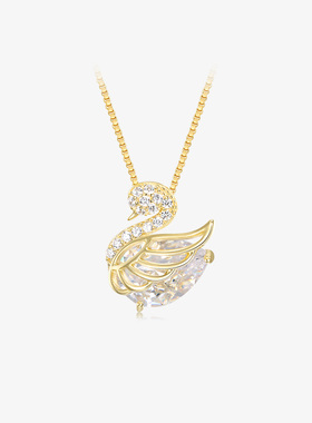 纯银天鹅舞曲项链女轻奢小众设计