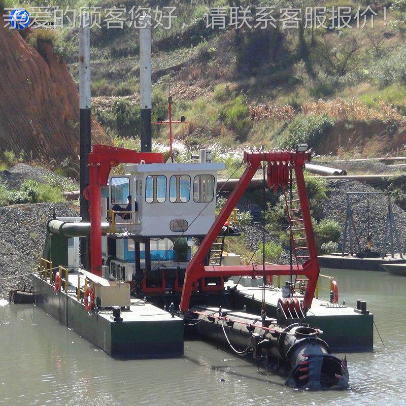 河道KD-100-2清绞吸船 俄罗斯吸淤船 河道淤港口水库挖泥清清射洁