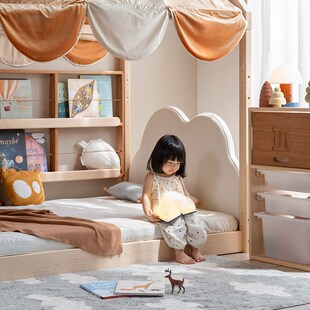 童话木屋床木屋地台床成长变中高床玩乐帐篷