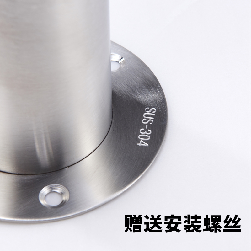 加长重型不锈钢 51法兰座衣柜杆高脚圆管座托 晾衣杆