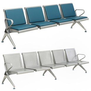 二人位简洁靠背证券公司有座垫保护连排椅场操场三人过道铁站