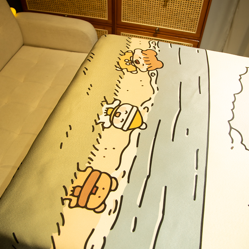 韩式小女孩加厚桌布烤火罩电炉罩新款茶几电暖炉罩家用方桌被罩