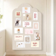 照片墙面装 饰相框墙上相册免打拍立得相片墙留言板挂墙